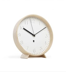 Home Accessories Umbra Rimwood Wall Clock 11" (White/Natural)