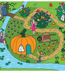 Baby/Children Constructive Eating Garden Fairy Placemat