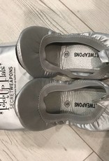 Secret Weapons Secret Weapons Fold Up Flats Silver Glitz