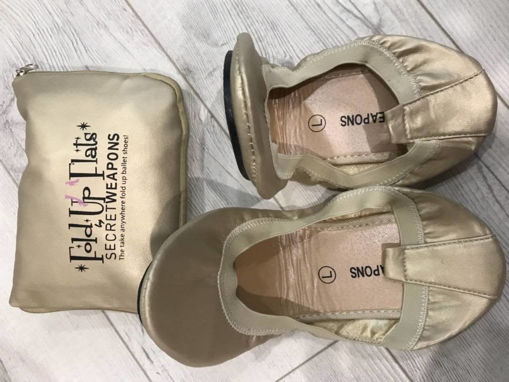 Secret Weapons Secret Weapons Fold Up Flats Sahara Pearl