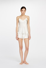 Ginia Ginia Silk V Neck Camisole Ivory 9615