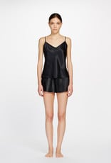 Ginia Ginia Silk V Neck Camisole Black 9615