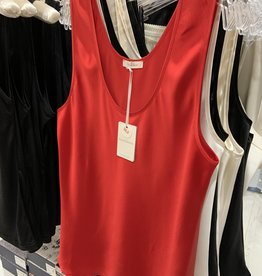 Love & Lustre Love & Lustre Silk Tank Red LL530