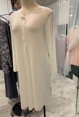 Annette Annette Maglia Long Sleeve Front Opening Dress Panna 1879