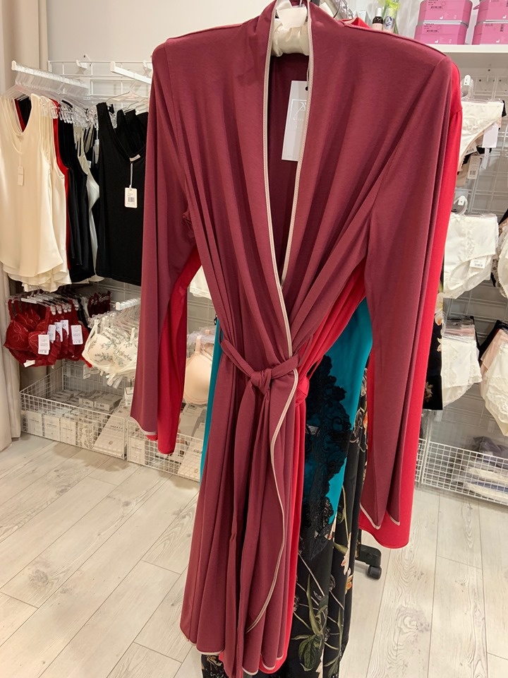 Annette Annette Long Sleeve Short Robe Anemone/Caramelo 2008