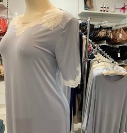 Annette Annette Manica A Gomito Long Dress Elbow Sleeve Ice/Panna 1837