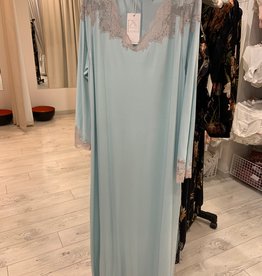 Annette Annette Maglia Long Dress 3/4 Sleeve Acua/Sabbia 1814