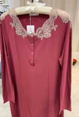 Annette Annette Camicia Maglia Long Sleeve Short Dress 2045 Anemone/Caramello