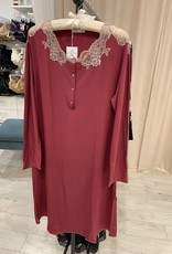 Annette Annette Camicia Maglia Long Sleeve Short Dress 2045 Anemone/Caramello