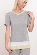 Annette Annette Short Sleeve PJ Grigio/Lime 2270