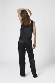 Ginia Ginia Pure Silk Singlet Thick Strap 2142 Black