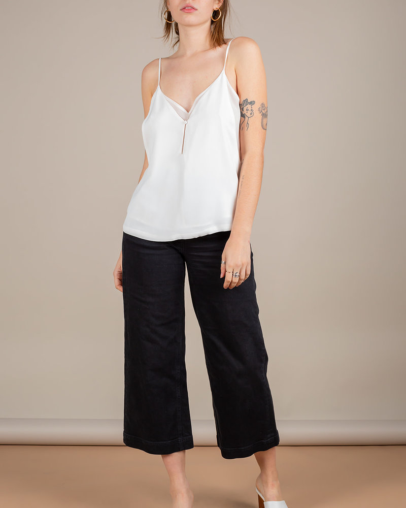 Double Layered Cami | White