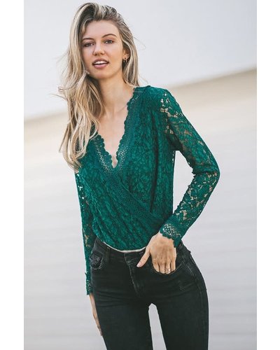 green long sleeve bodysuit