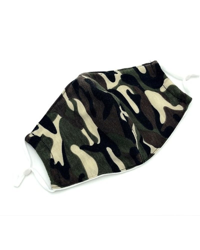 Reusable Cotton Face Mask | Camo Brown