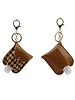 1 Oz Hand Sanitizer Keychain Holder | Brown