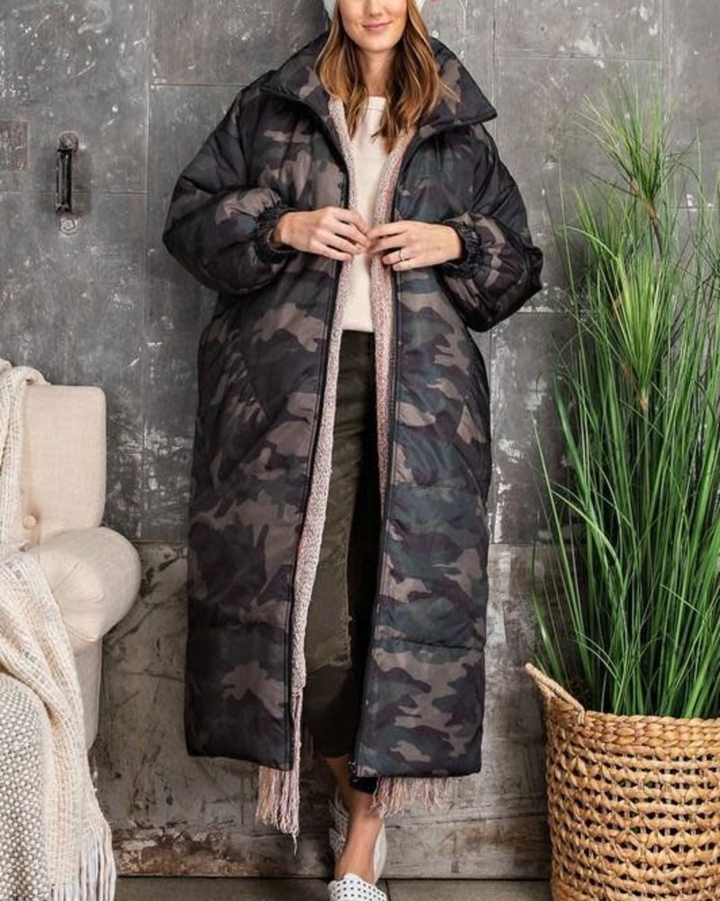 long maxi puffer coat
