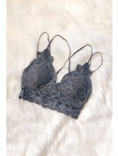 Free People Adella Bralette | Dark Grey