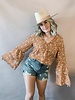 Floral Tiered Bell-Sleeve Bodysuit