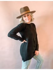 Aliza Tunic Sweater | Black