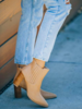 The Finley Nude | Stacked  Heel