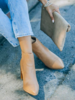 The Finley Nude | Stacked  Heel