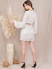 Tori Sequins Wrap Mini Dress