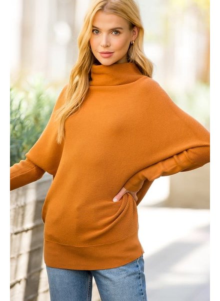 Olivia Slouchy Pullover | Camel