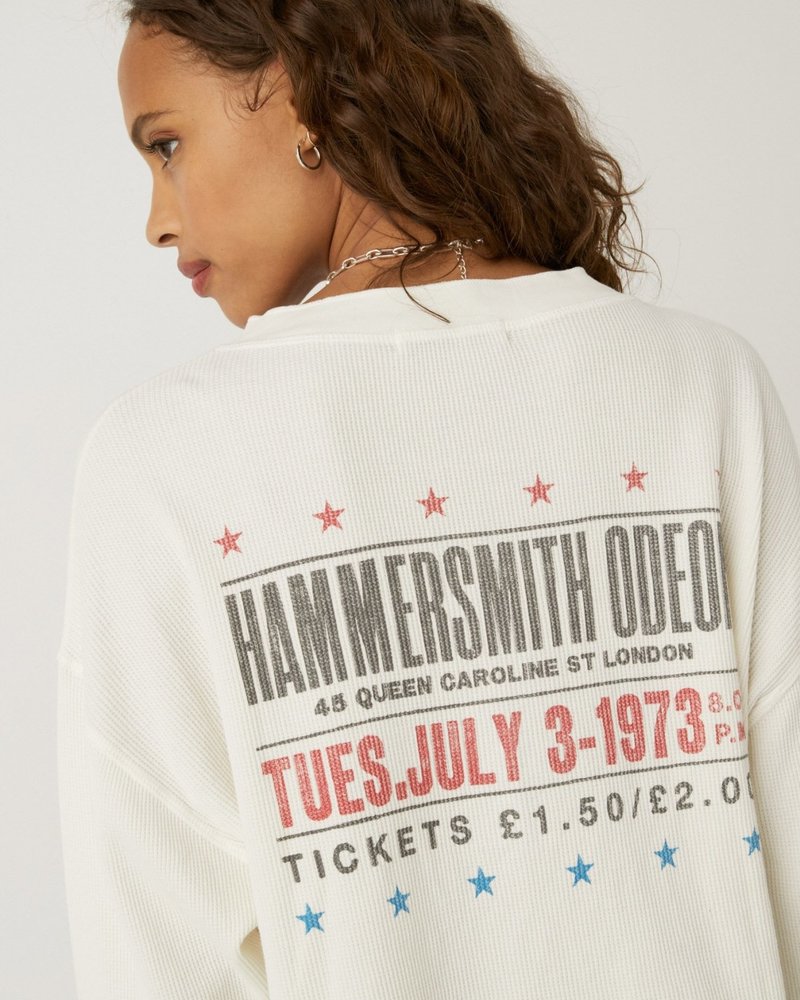 David Bowie Hammersmith Odeon Cropped Thermal Henley