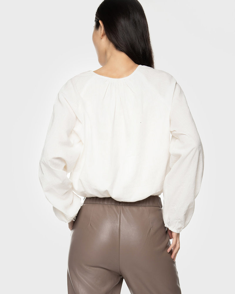 Ruth Ruched Sleeve Blouse