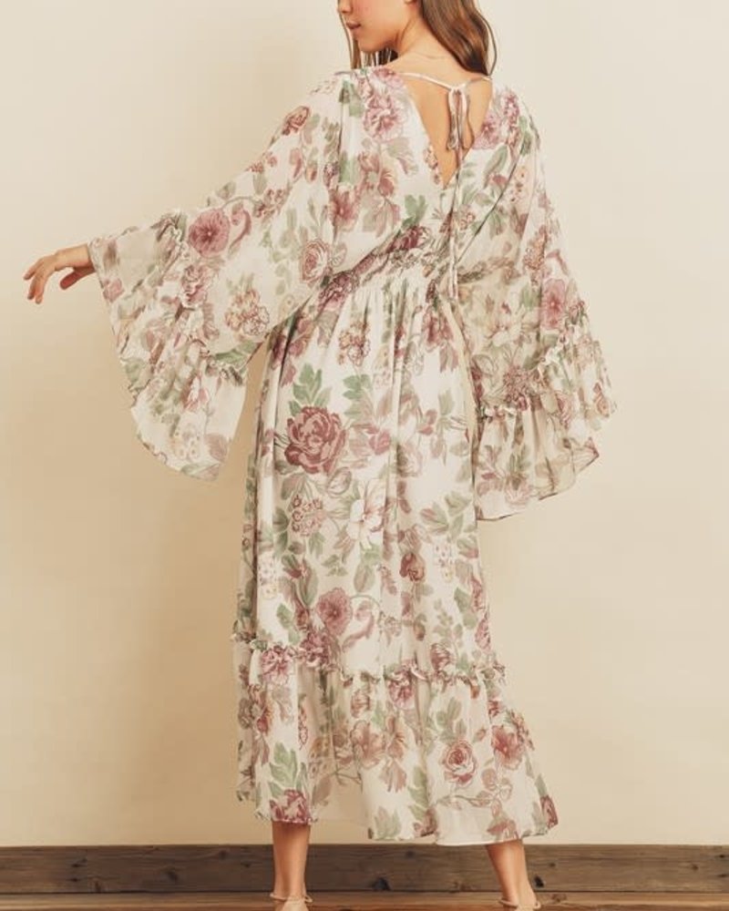 Farrah Floral Midi Dress
