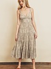 Patsy Paisley Tie-Back Tiered Dress