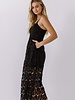 Natalie Lace Cami Midi Dress | Black