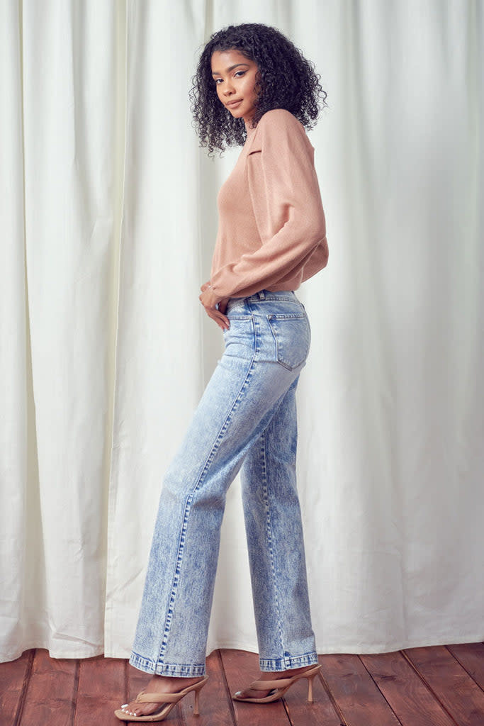Jules Ultra High Rise 90's Flare Jeans - Thelma \u0026 Thistle