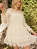 Dollhouse Days Lace Babydoll Dress | White