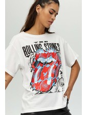 Rolling Stones Record Tongue Boyfriend Tee