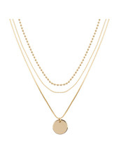Layered Coin Necklace | Gold