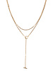 T Bar Box Chain Necklace | Gold