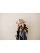 WEST VON River | Teardrop Fedora | Cream