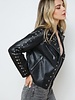 Leather Studded Moto Jacket