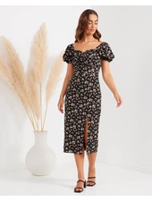 Blakely Dress | Black Floral