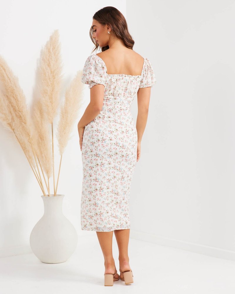 Blakely Dress | White Floral
