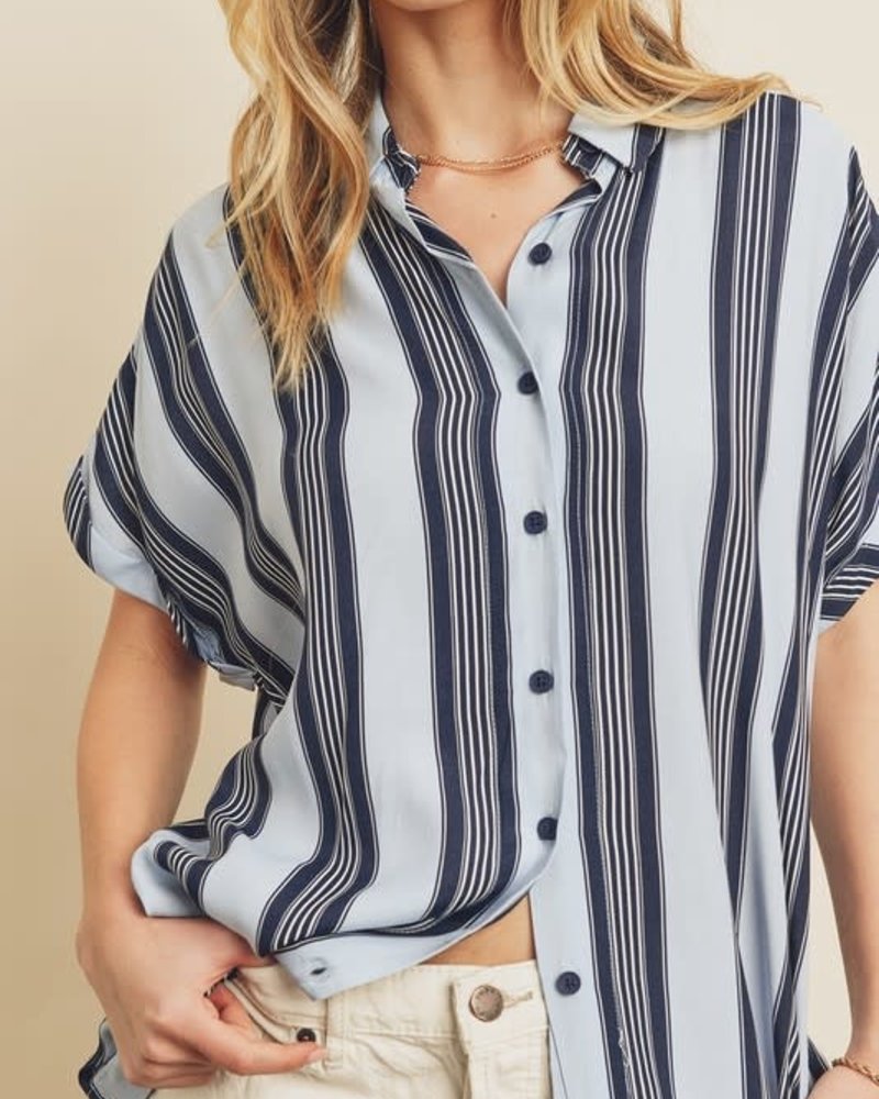 Multi-Stripe Tunic Shirt