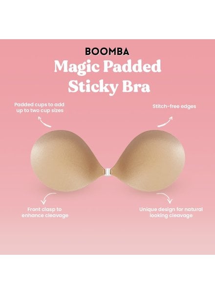 BOOMBA Magic Padded Sticky Bra | Biege