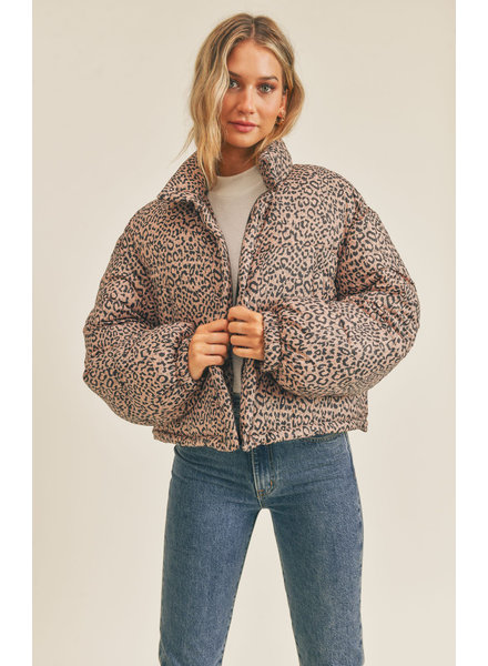 Jagger Leopard Puffer Jacket