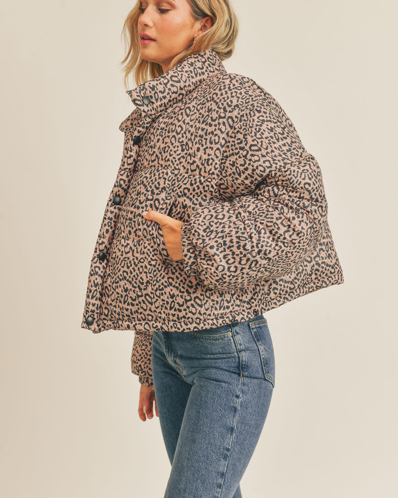 Jagger Leopard Puffer Jacket