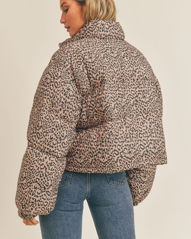 Jagger Leopard Puffer Jacket