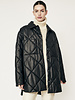 Costanzo Quilted Black Shacket