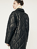 Costanzo Quilted Black Shacket