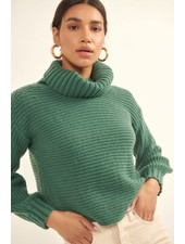 Tonya Turtle Neck Sweater | Green