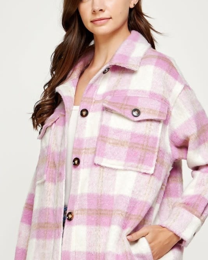 Plaid Wool-blend Shirt Jacket curated on LTK